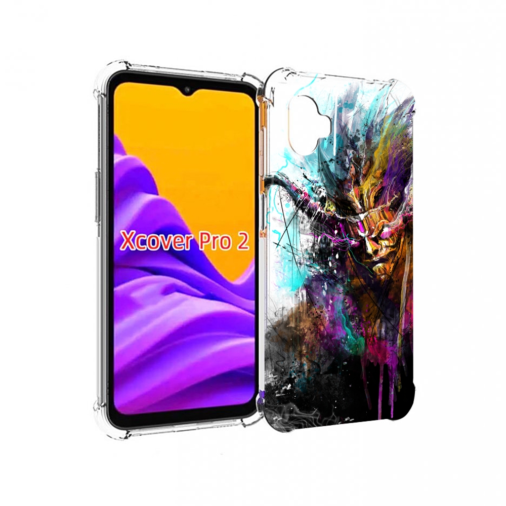 Чехол MyPads яркий дьявол для Samsung Galaxy Xcover Pro 2