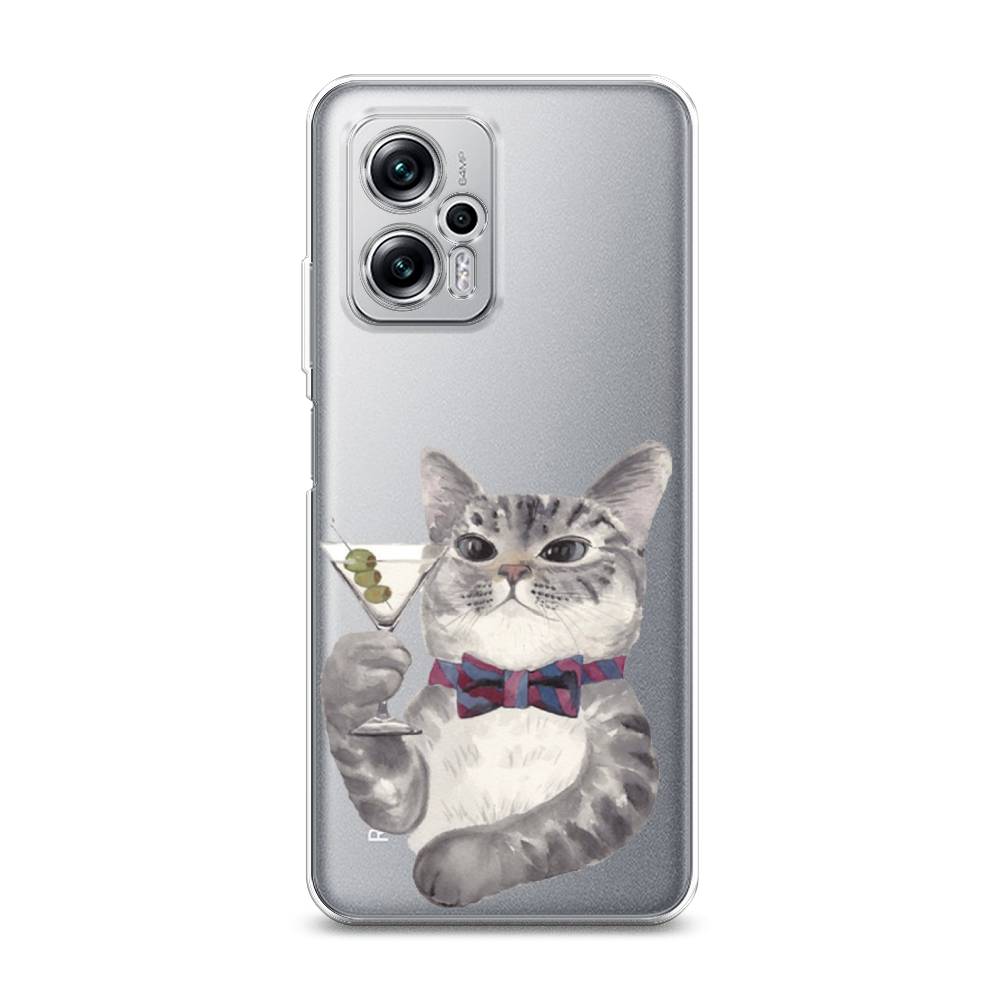 

Силиконовый чехол "Кот джентльмен" на Xiaomi Poco X4 GT, Кот джентльмен
