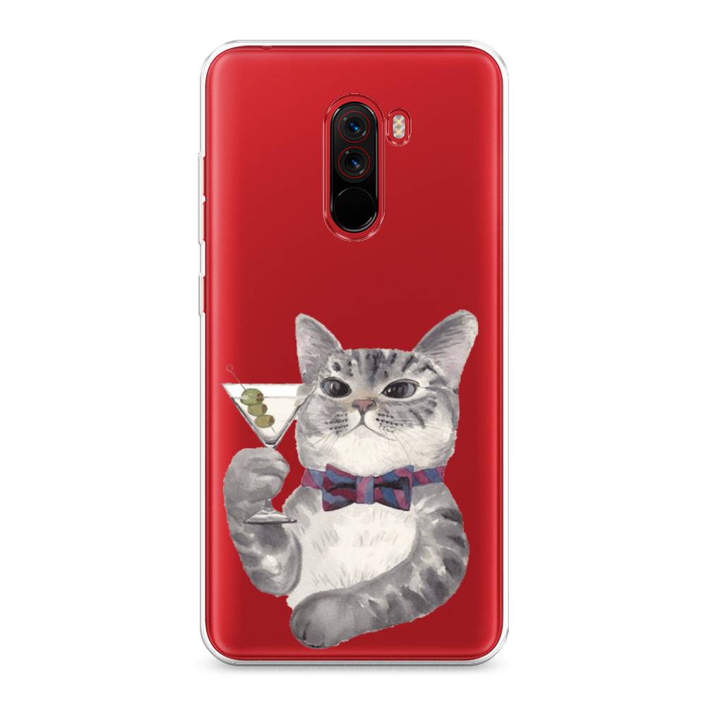

Силиконовый чехол "Кот джентльмен" на Xiaomi Pocophone F1, Кот джентльмен