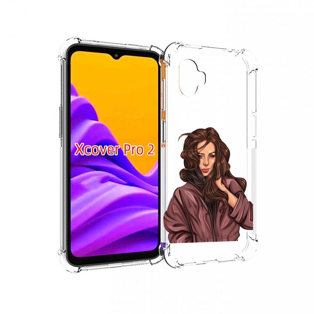 

Чехол MyPads Арт рисунок девушки для Samsung Galaxy Xcover Pro 2, Прозрачный, Tocco