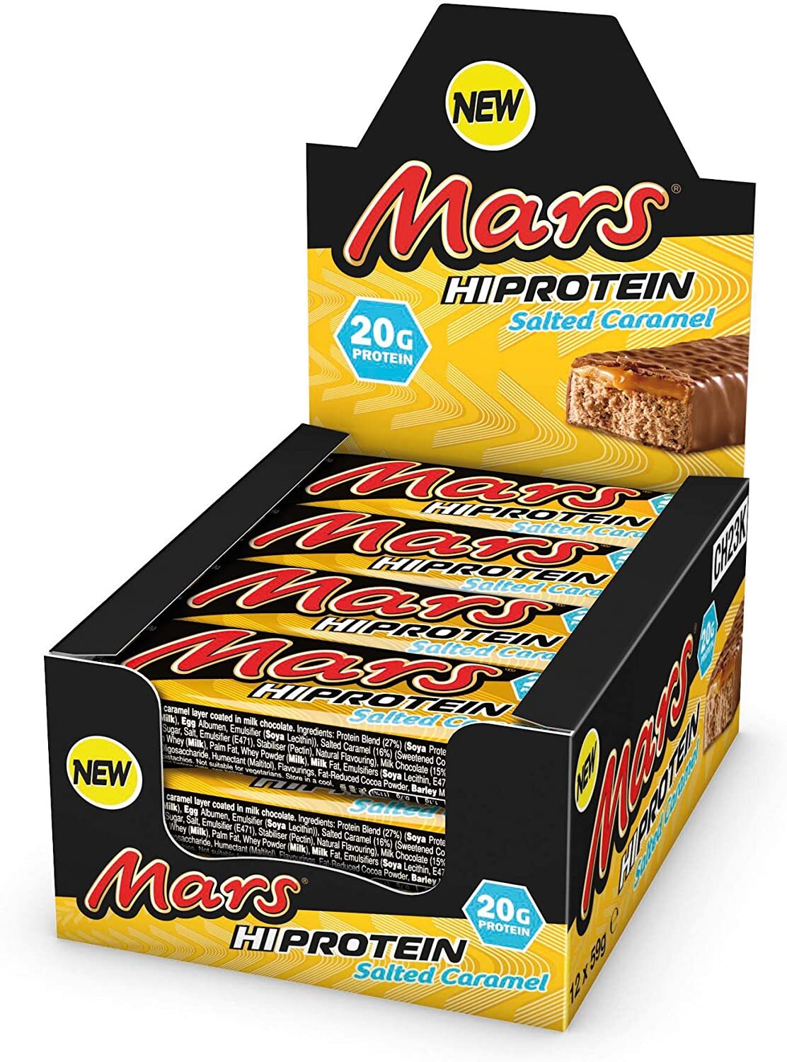фото Mars hi protein bar (соленая карамель) 12 x 59g
