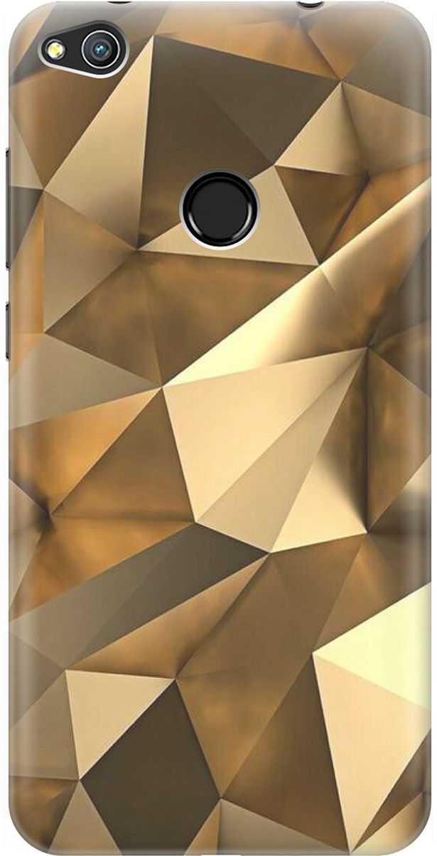 

Чехол на Honor 8 Lite/Huawei P8 Lite (2017) "Бронзовые грани", Коричневый, 1447