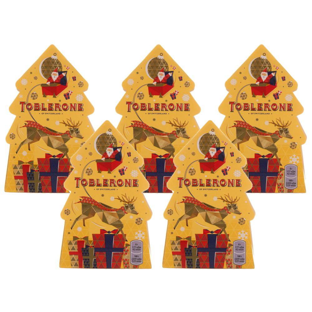 фото Шоколад toblerone подарочный набор ёлочки 40г х 5шт