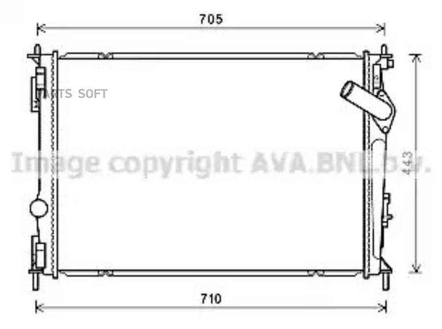 

AVA Радиатор системы охлаждения AVA DNA2419