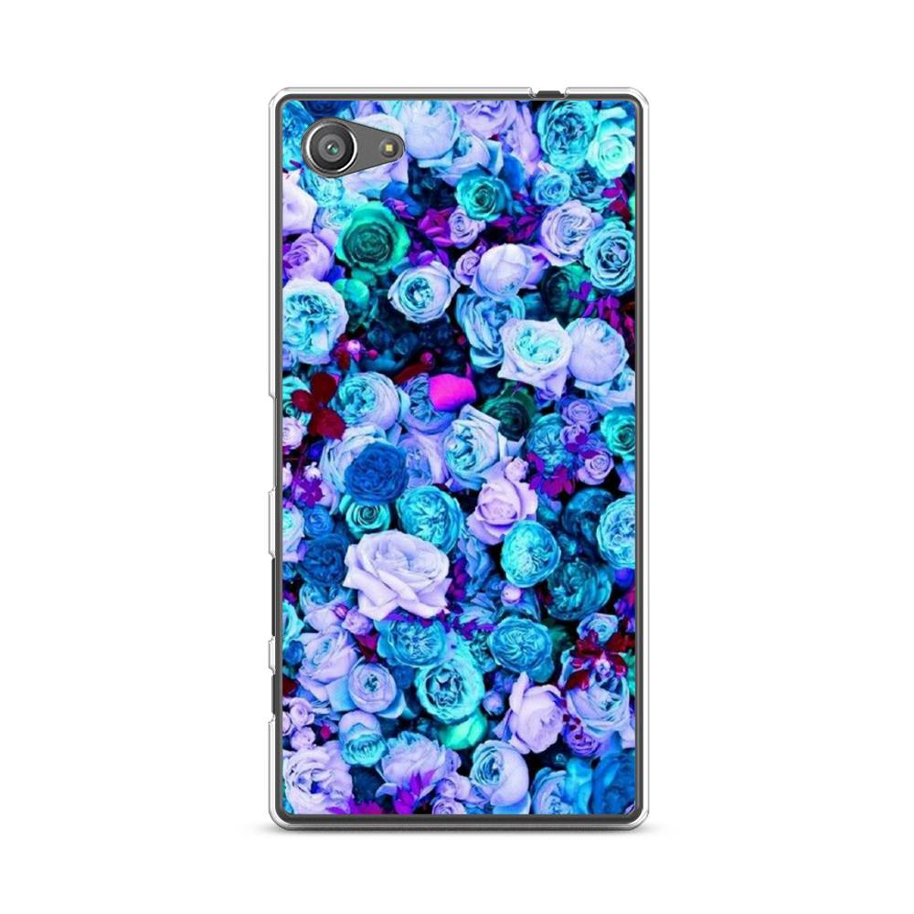 

Чехол для Sony Xperia Z5 compact "Цветочный ковер", Фиолетовый, 52250-2