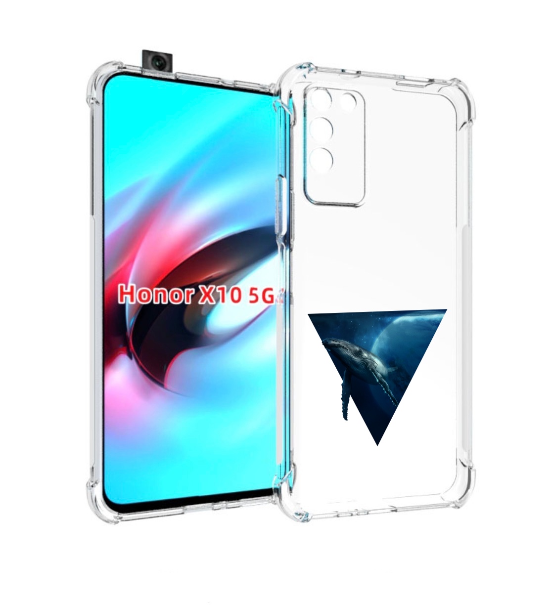 

Чехол MyPads 3D кит для Honor X10, Прозрачный, Tocco