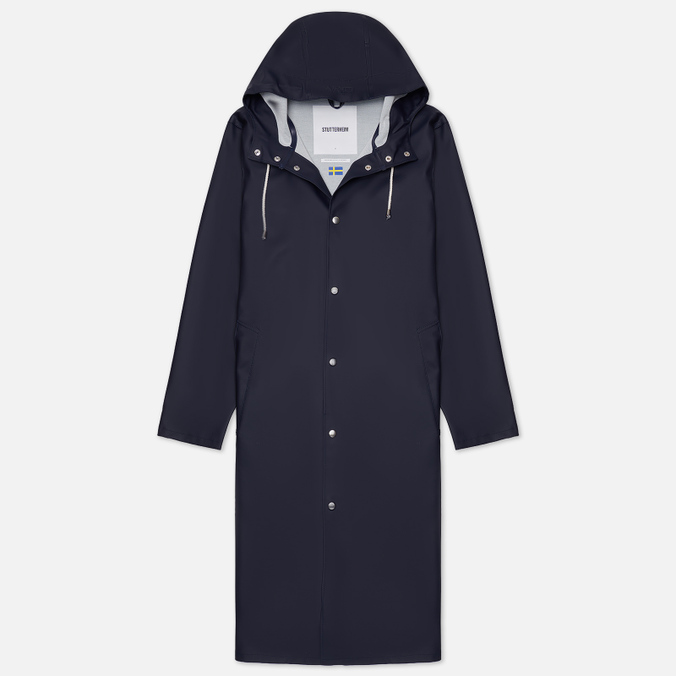 

Мужская куртка дождевик Stutterheim Stockholm Long Print синий, Размер XS, Stockholm Long Print
