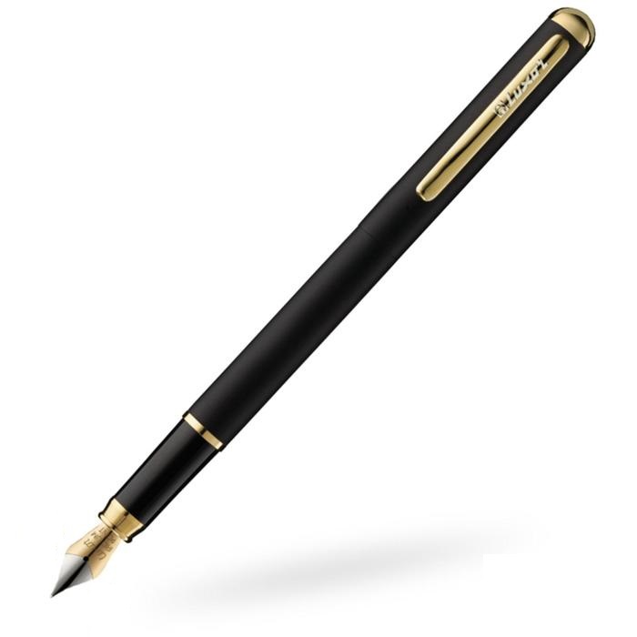 Перьевая ручка Luxor Marvel линия 0.8 мм чернила синие корпус черный/золото
