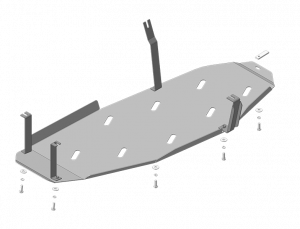 

Усиленная защита Motodor топл. бака. 3 мм, сталь (только с защитой кпп). для Mitsubishi Pa