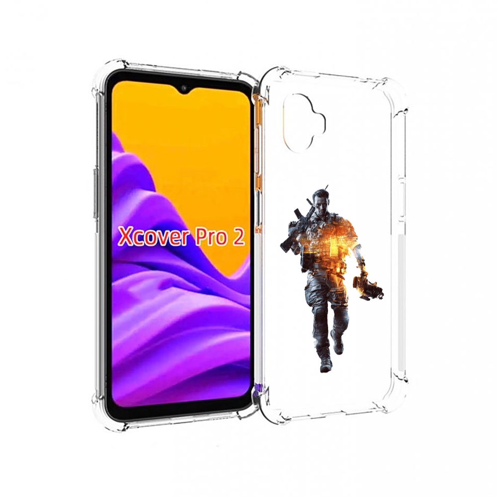 

Чехол MyPads Battlefield-4 мужской для Samsung Galaxy Xcover Pro 2, Прозрачный, Tocco