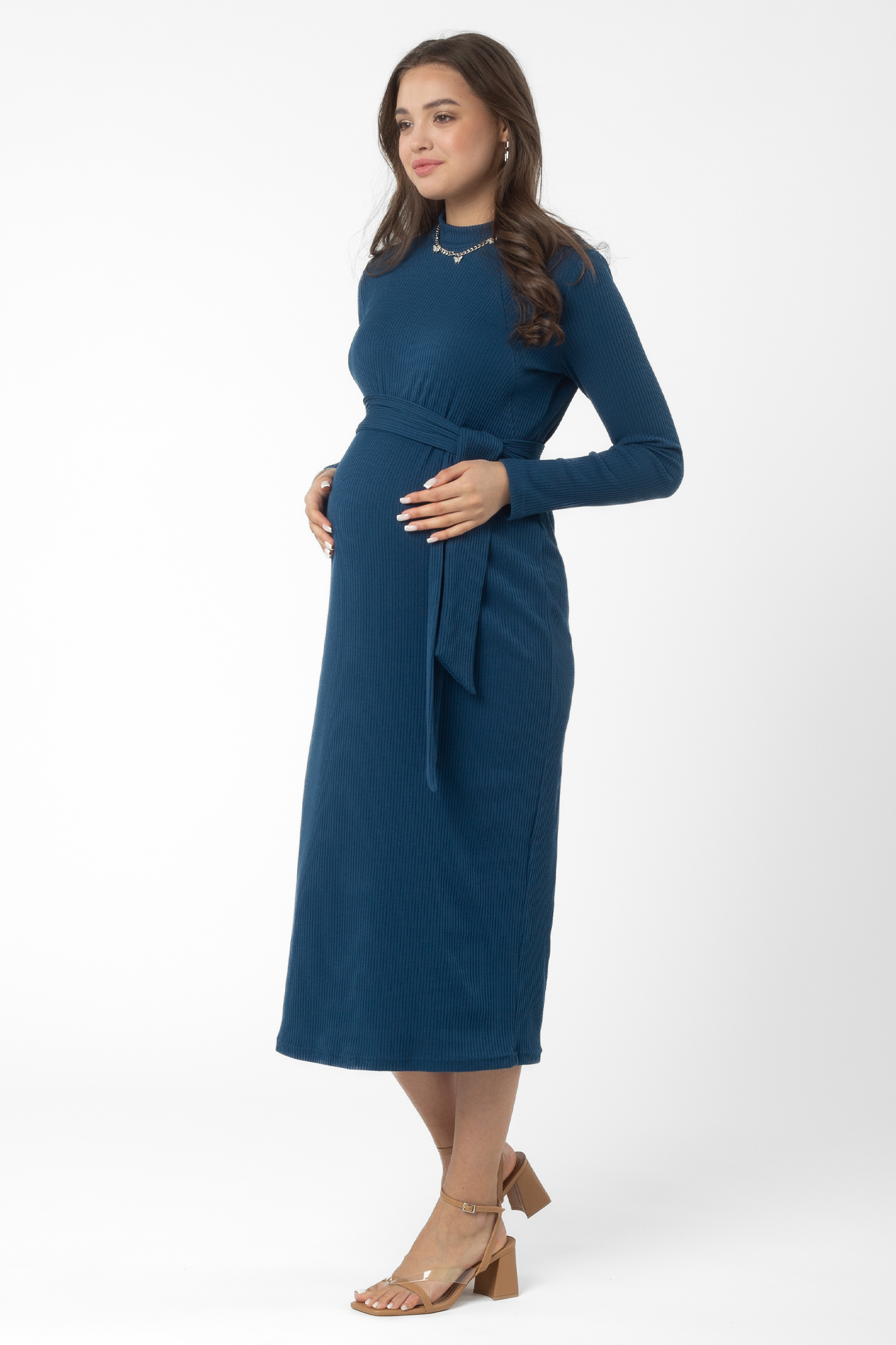 Платье для беременных женское Magica bellezza 0178а синее 50 RU