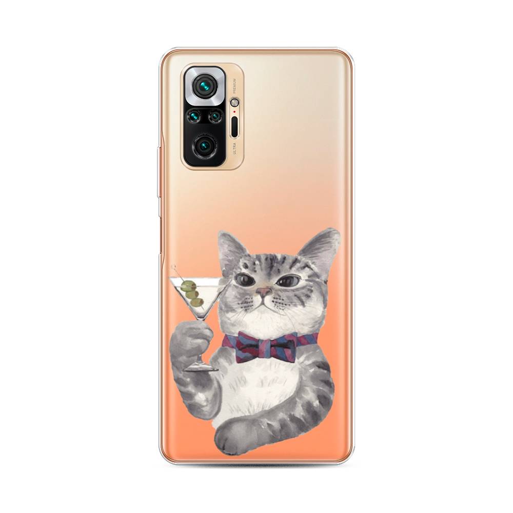 

Силиконовый чехол "Кот джентльмен" на Xiaomi Redmi Note 10 Pro, Кот джентльмен
