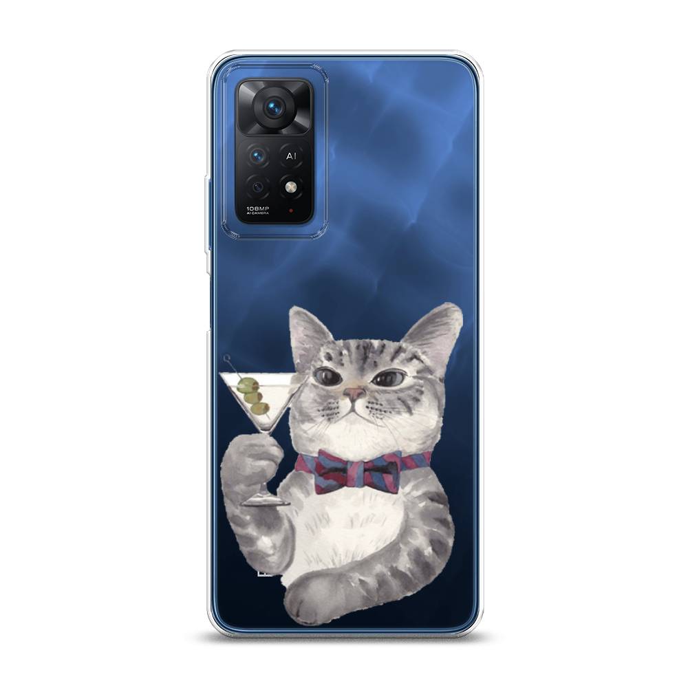 

Силиконовый чехол "Кот джентльмен" на Xiaomi Redmi Note 11 Pro, Кот джентльмен