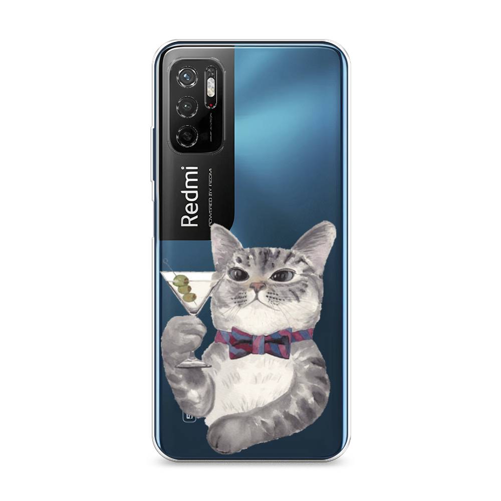 

Силиконовый чехол "Кот джентльмен" на Xiaomi Redmi Note 11SE, Кот джентльмен