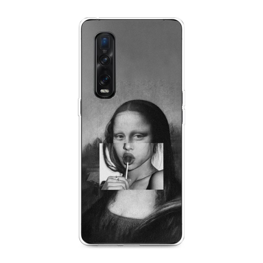 

Чехол Awog на Oppo Find X2 Pro "Mona Lisa sucking lollipop", Разноцветный, 253350-9