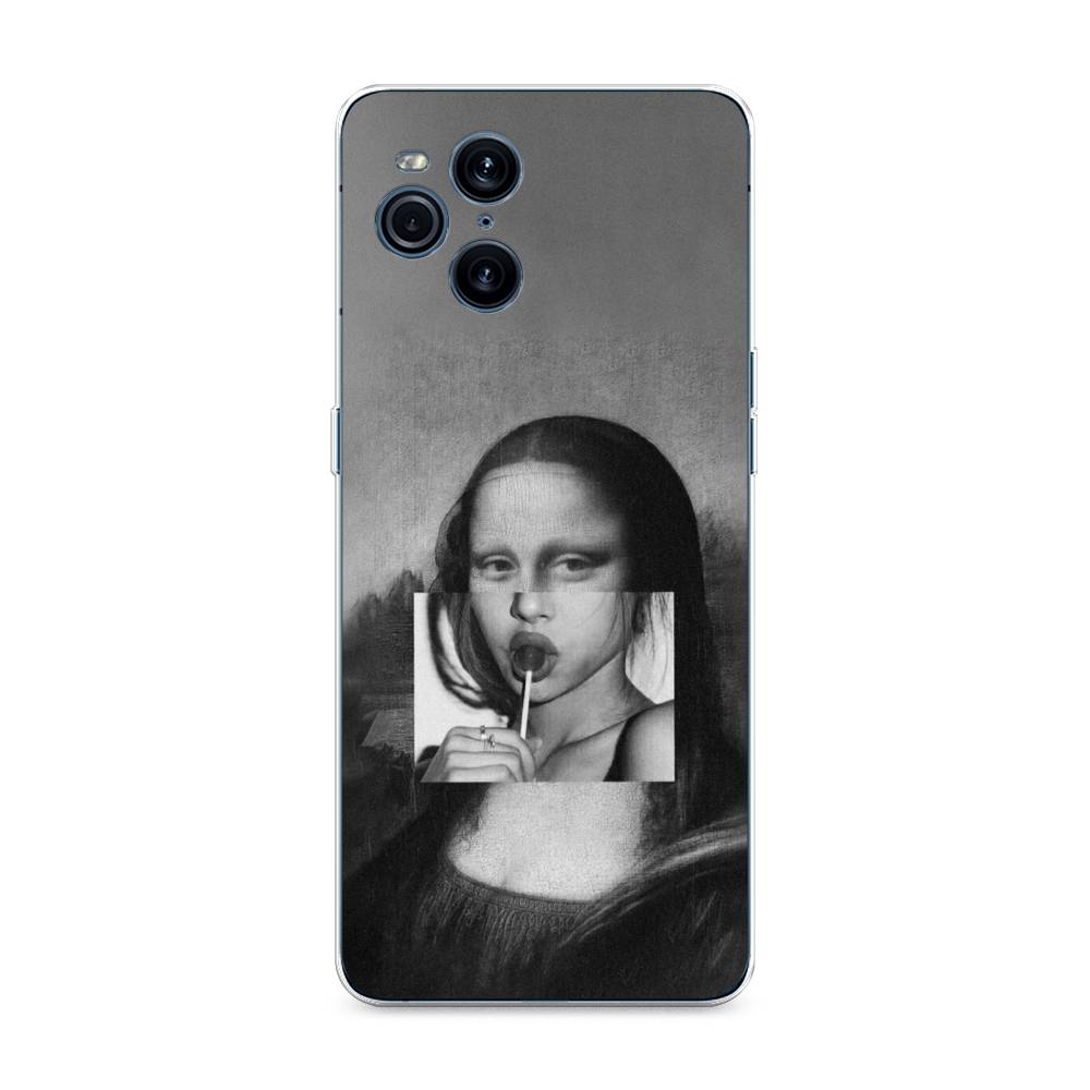 

Чехол Awog на Oppo Find X3 Pro "Mona Lisa sucking lollipop", Разноцветный, 255750-9