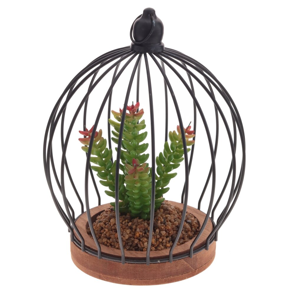 Композиция из искусственных растений Суккуленты 19х19х24 см 789659 3539₽