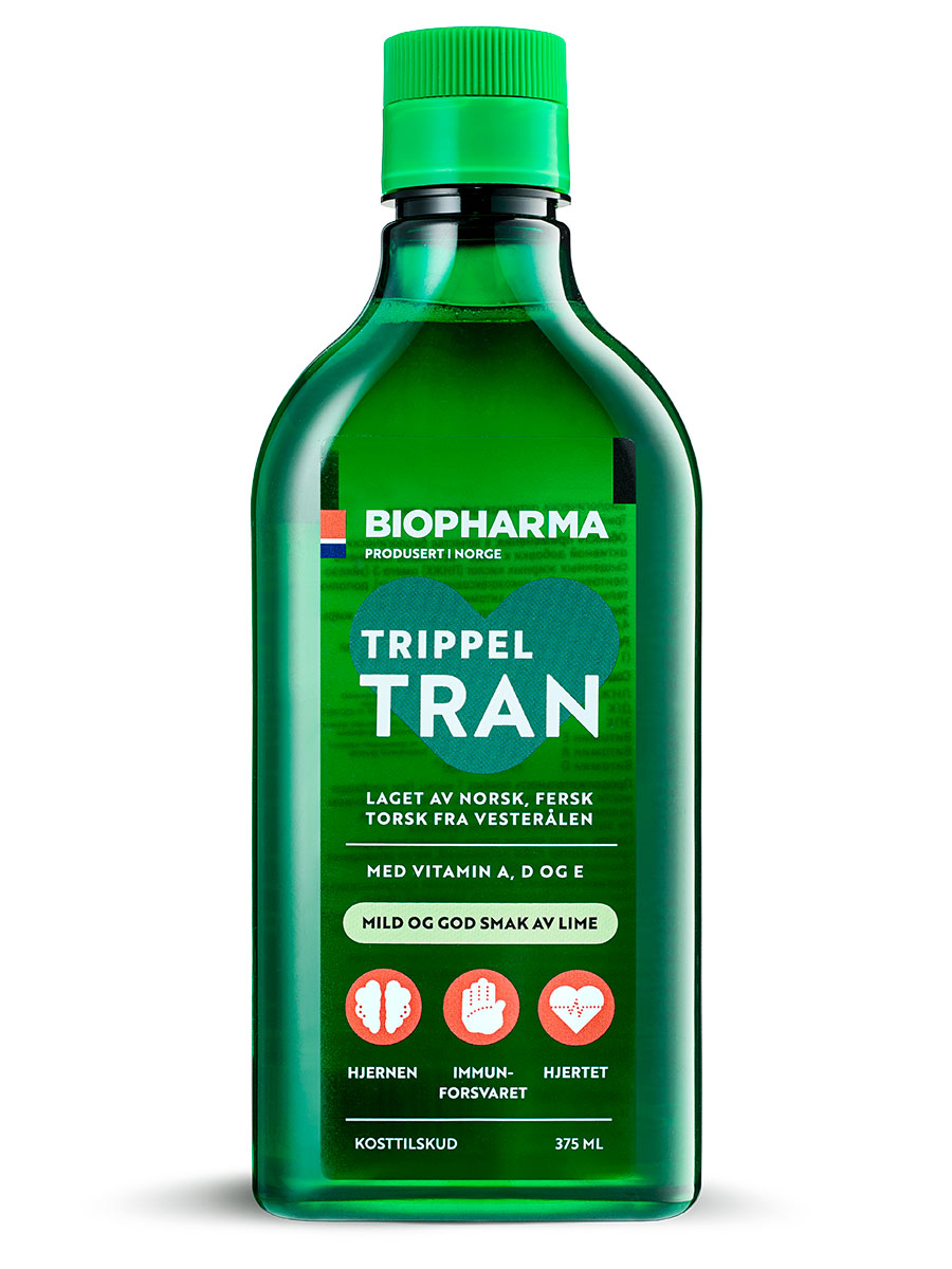 Рыбий жир Biopharma Trippel Tran, жидкость, 375 мл