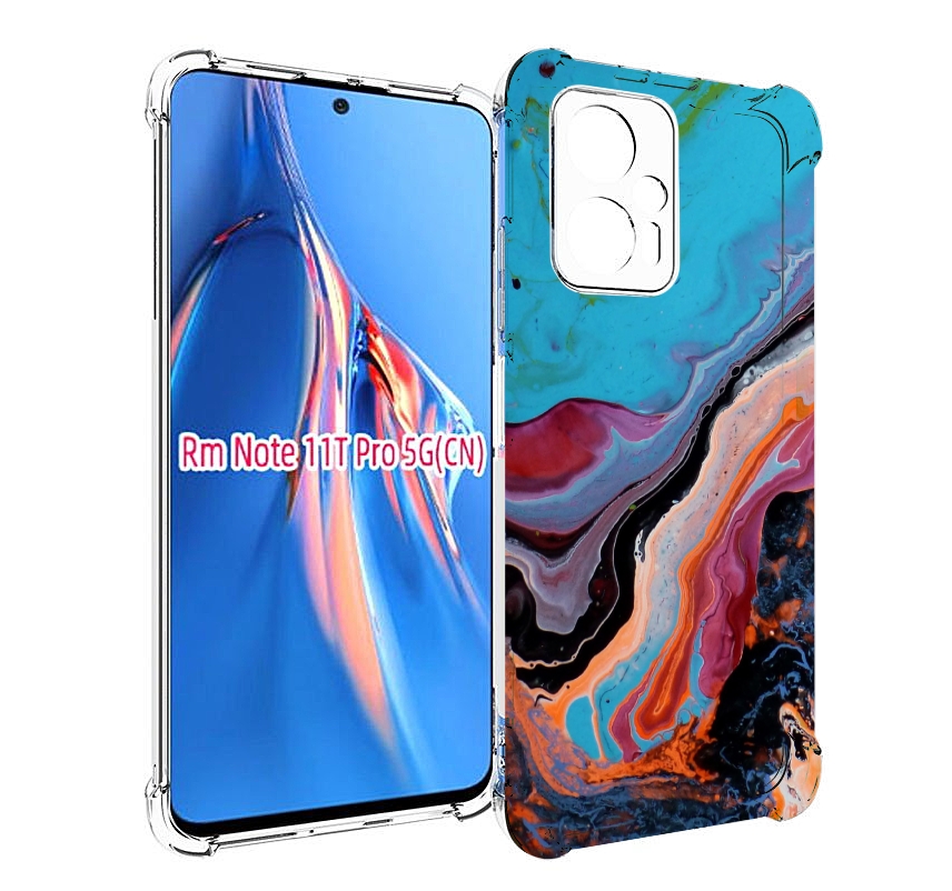

Чехол MyPads смешанные краски для Xiaomi Redmi Note 11T Pro / 11T Pro Plus / Poco X4 GT..., Прозрачный, Tocco