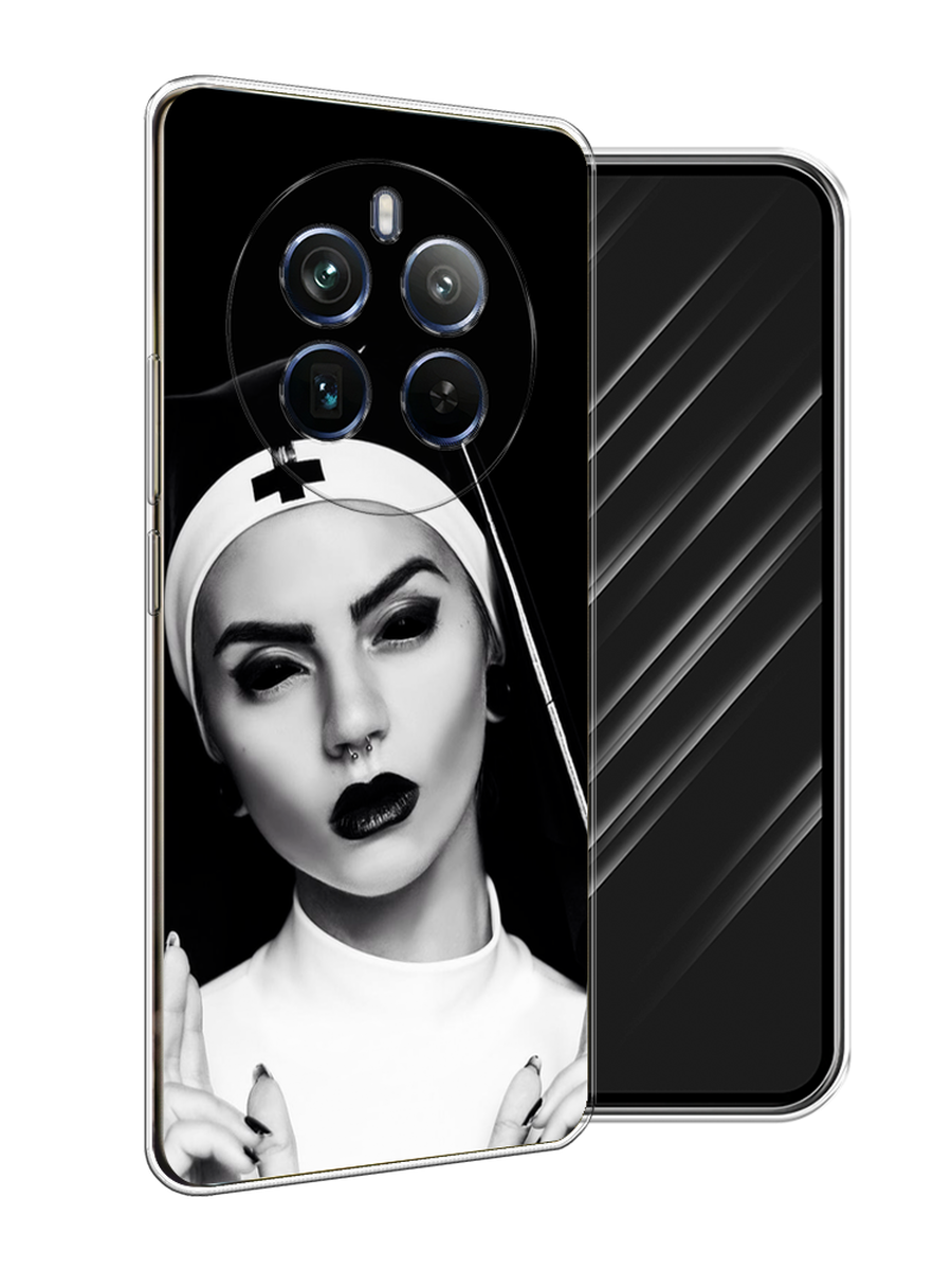 

Чехол Awog на Realme 12+ "Черная монашка", Серый;черный, 2516350-1