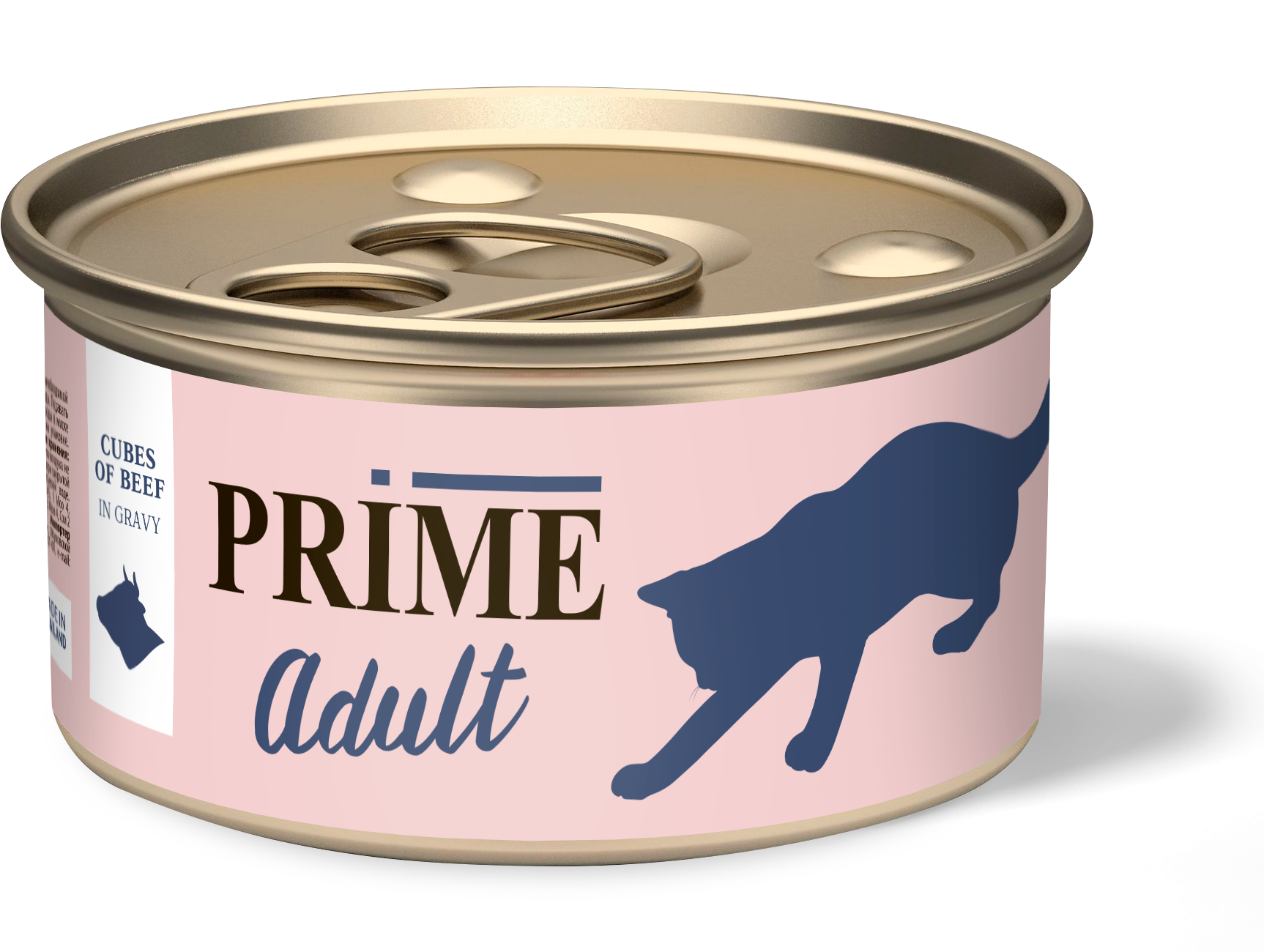 

Консервы для кошек Prime Adult, Говядина кусочки в соусе, 75г, Adult