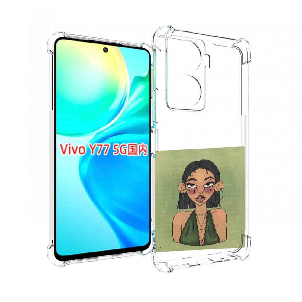

Чехол MyPads девушка-с-каре-и-тату для Vivo Y77 5G, Прозрачный, Tocco