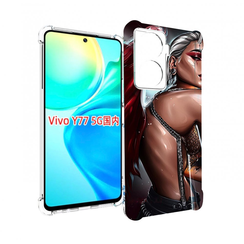 

Чехол MyPads девушка-с-крыльями женский для Vivo Y77 5G, Прозрачный, Tocco