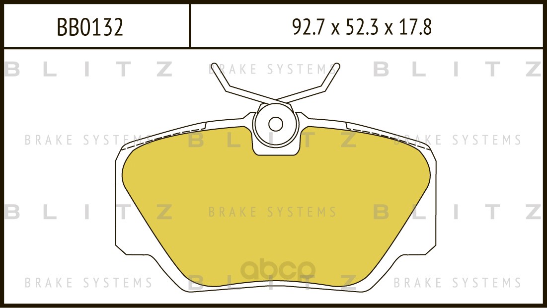 Тормозные колодки BLITZ передние дисковые Mercedes-Benz W201 1982- BB0132 100056928149