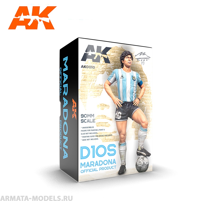 

AK0010 MARADONA RESIN FIGURE. 90 MM SCALE