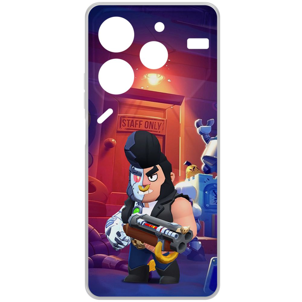 

Чехол-накладка Krutoff Clear Case Brawl Stars-Б-800 для Tecno Pova 6 Neo, Прозрачный