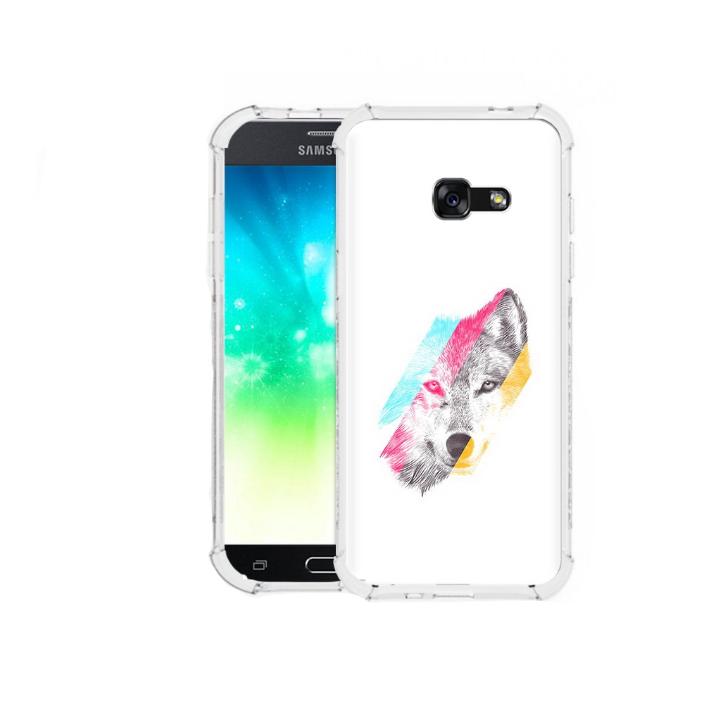 

Чехол MyPads Tocco для Samsung Galaxy A3 (2016) волк градиент, Прозрачный, Tocco