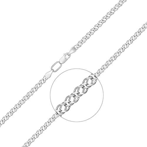 

Цепочка из белого золота 65 см PLATINA jewelry 21-0311-050-1120-17, 21-0311-050-1120-17