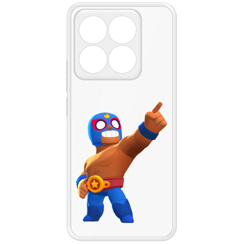 

Чехол-накладка Krutoff Clear Case Brawl Stars-Эль Примо для Xiaomi 14T, Прозрачный