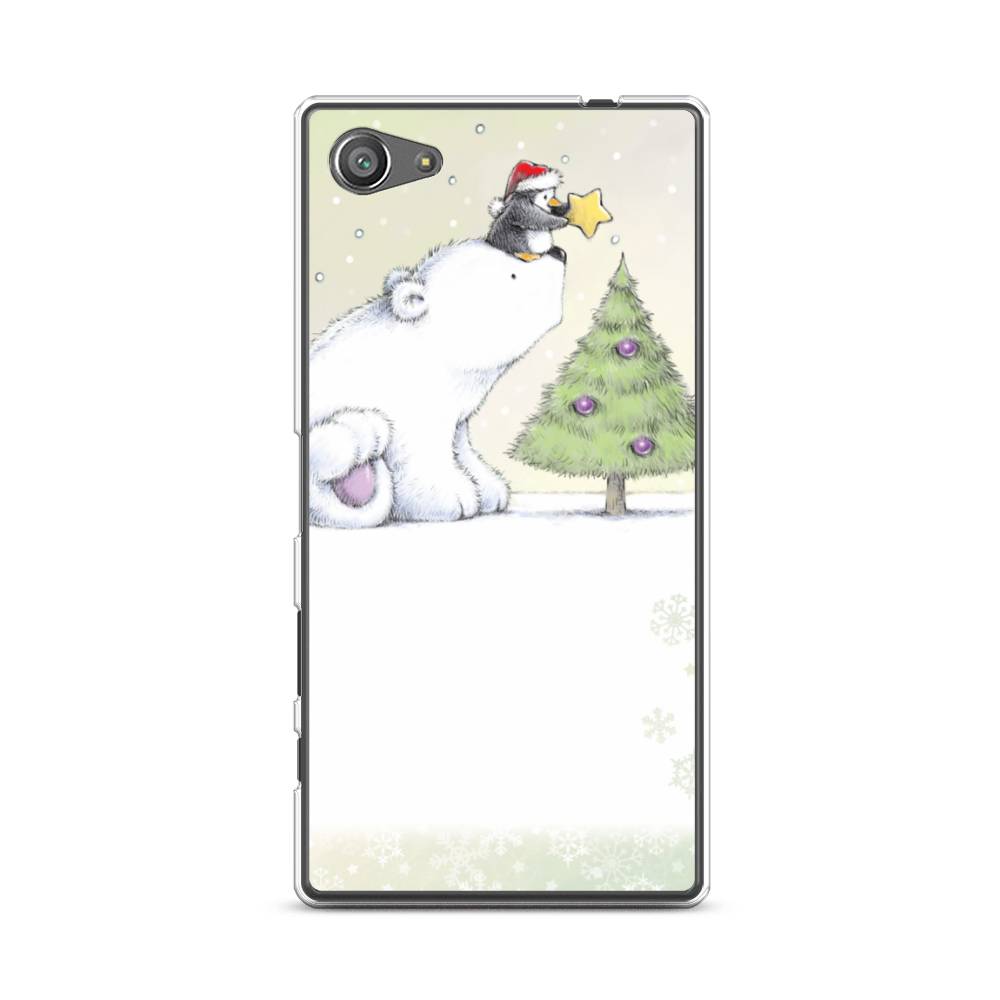 

Чехол на Sony Xperia Z5 compact "Украшение елки", Белый;бежевый, 52250-5