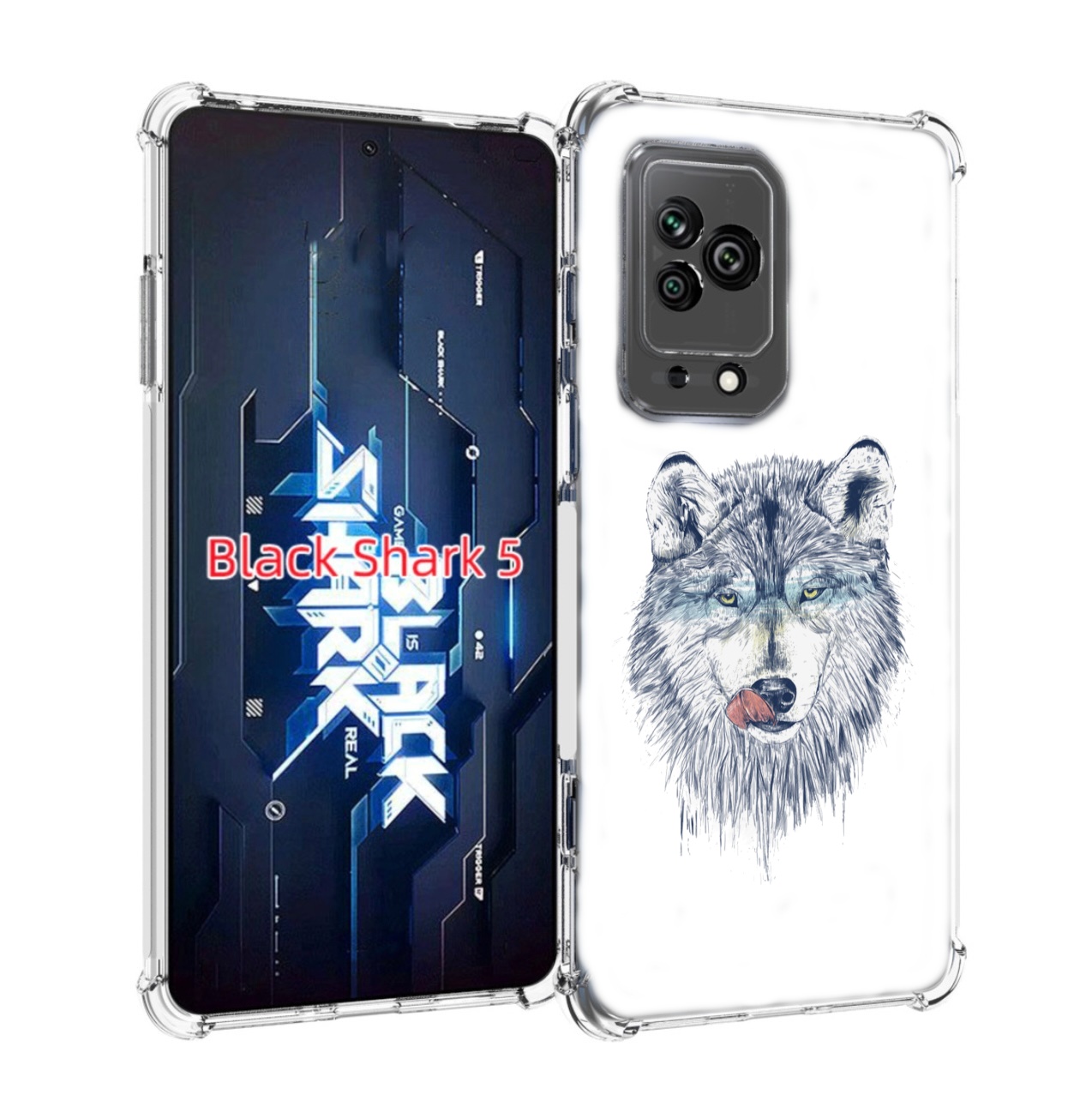 

Чехол MyPads голодгый волк для Xiaomi Black Shark 5, Прозрачный, Tocco
