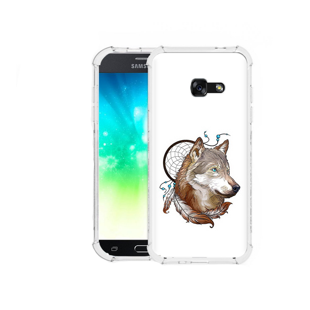 

Чехол MyPads Tocco для Samsung Galaxy A3 (2016) волк и ловец снов, Прозрачный, Tocco