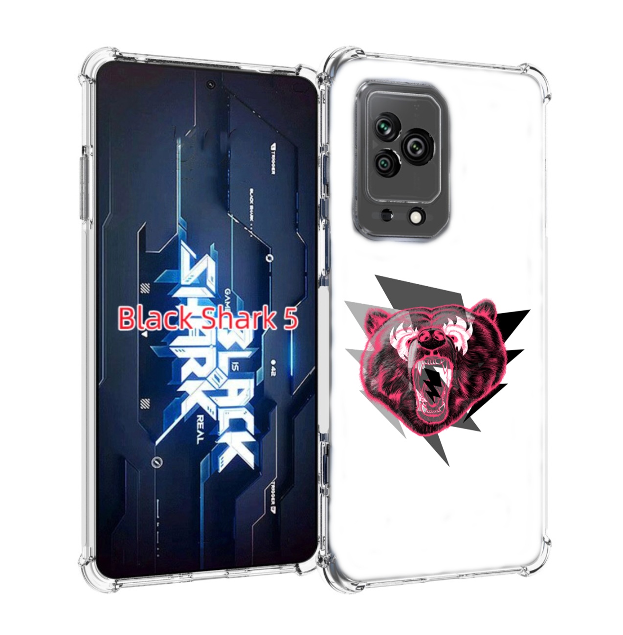 

Чехол MyPads грозовой медведь для Xiaomi Black Shark 5, Прозрачный, Tocco