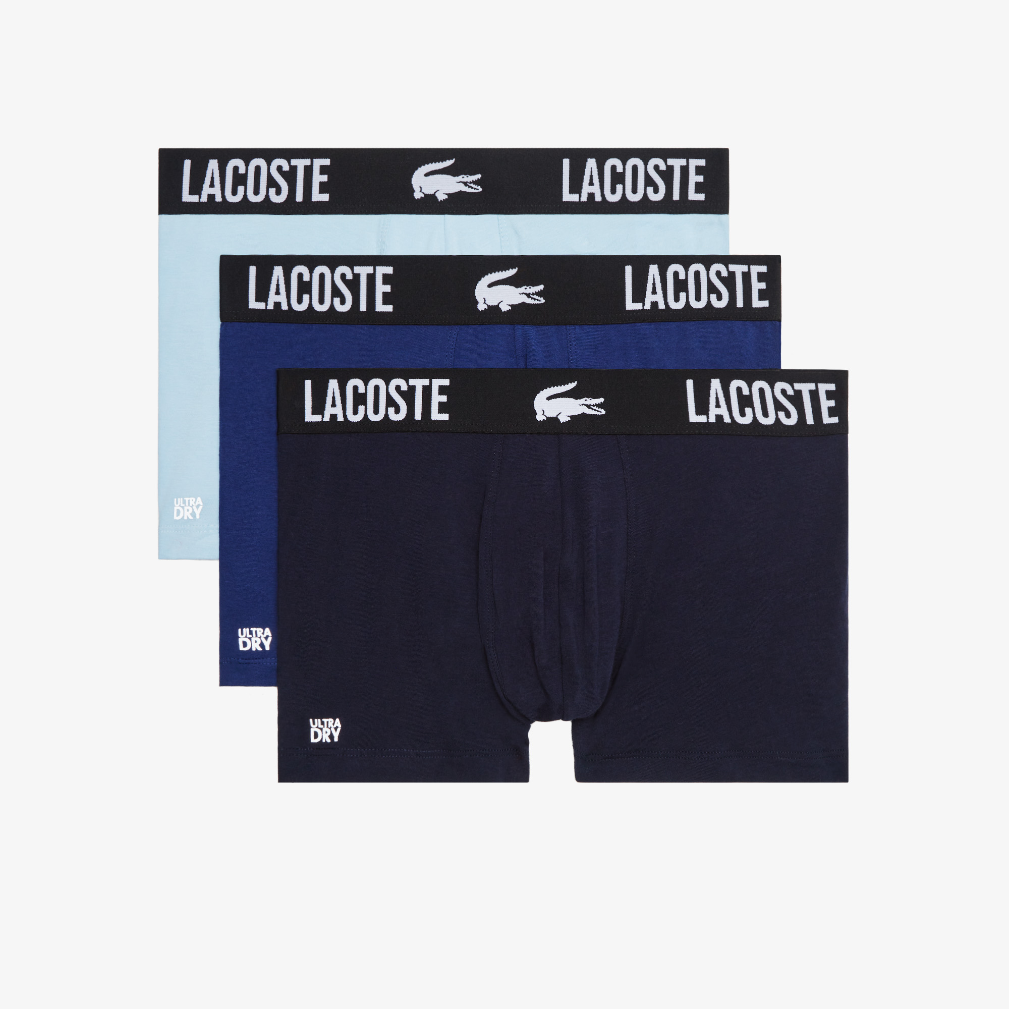 

Комплект трусов мужских Lacoste 5H1309EV9 синих; голубых 2XL, 5H1309EV9