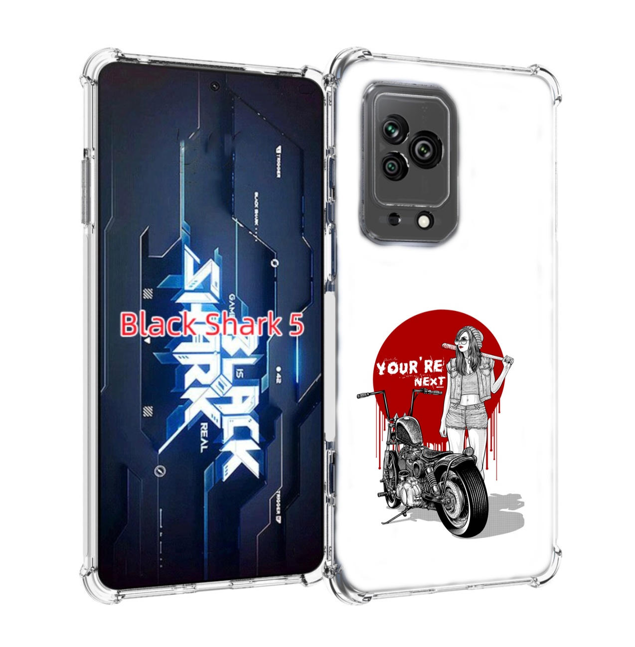 

Чехол MyPads девушка с мотоциклом для Xiaomi Black Shark 5, Прозрачный, Tocco
