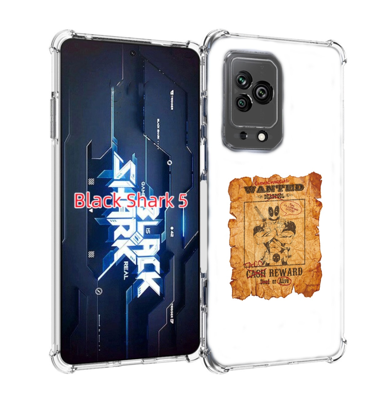 

Чехол MyPads дедпул для Xiaomi Black Shark 5, Прозрачный, Tocco