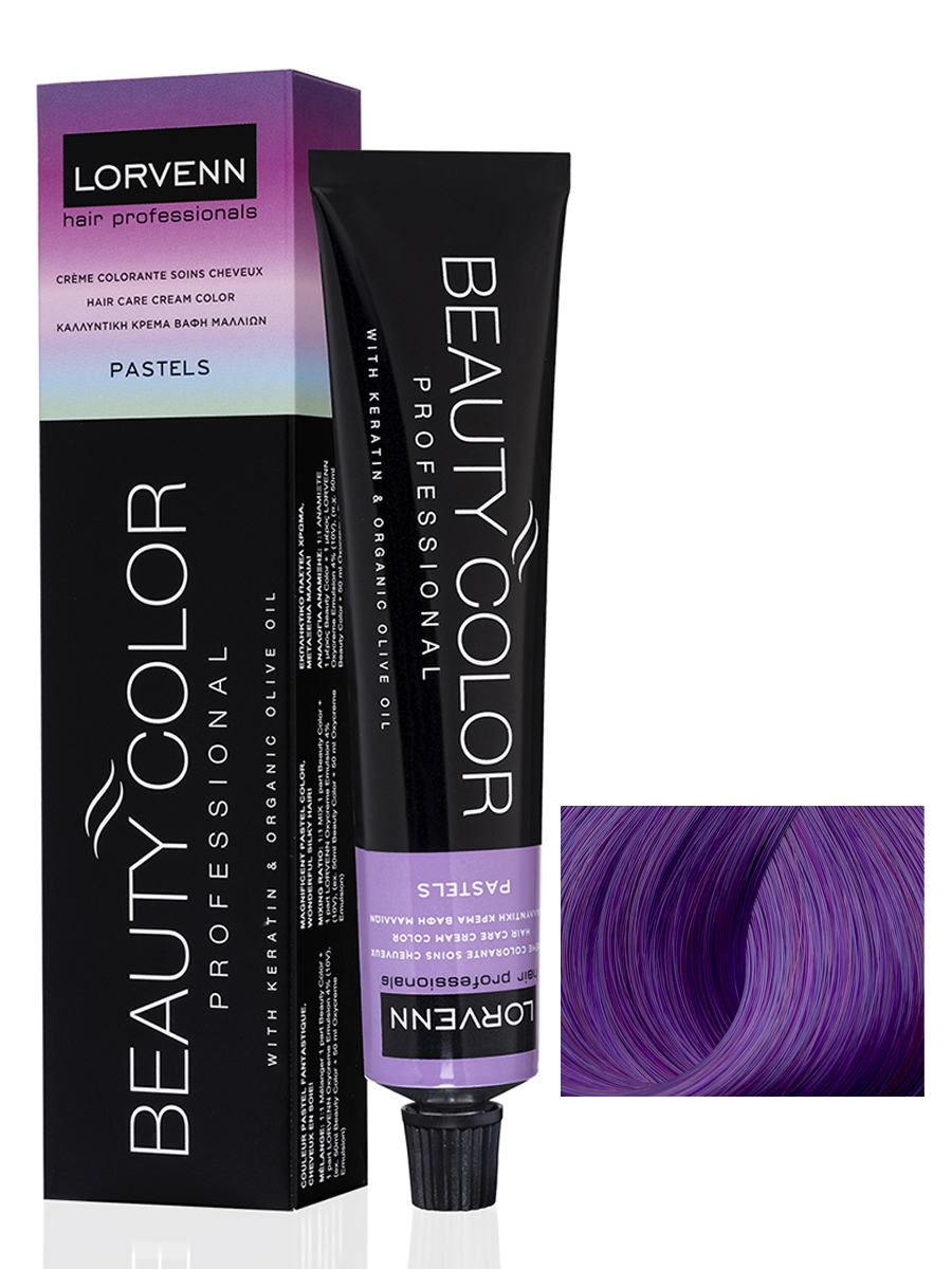 Крем-краска LORVENN HAIR PROFESSIONALS BEAUTY COLOR PASTELS 9.5/28 аметист 70 мл десять лет в изгнании