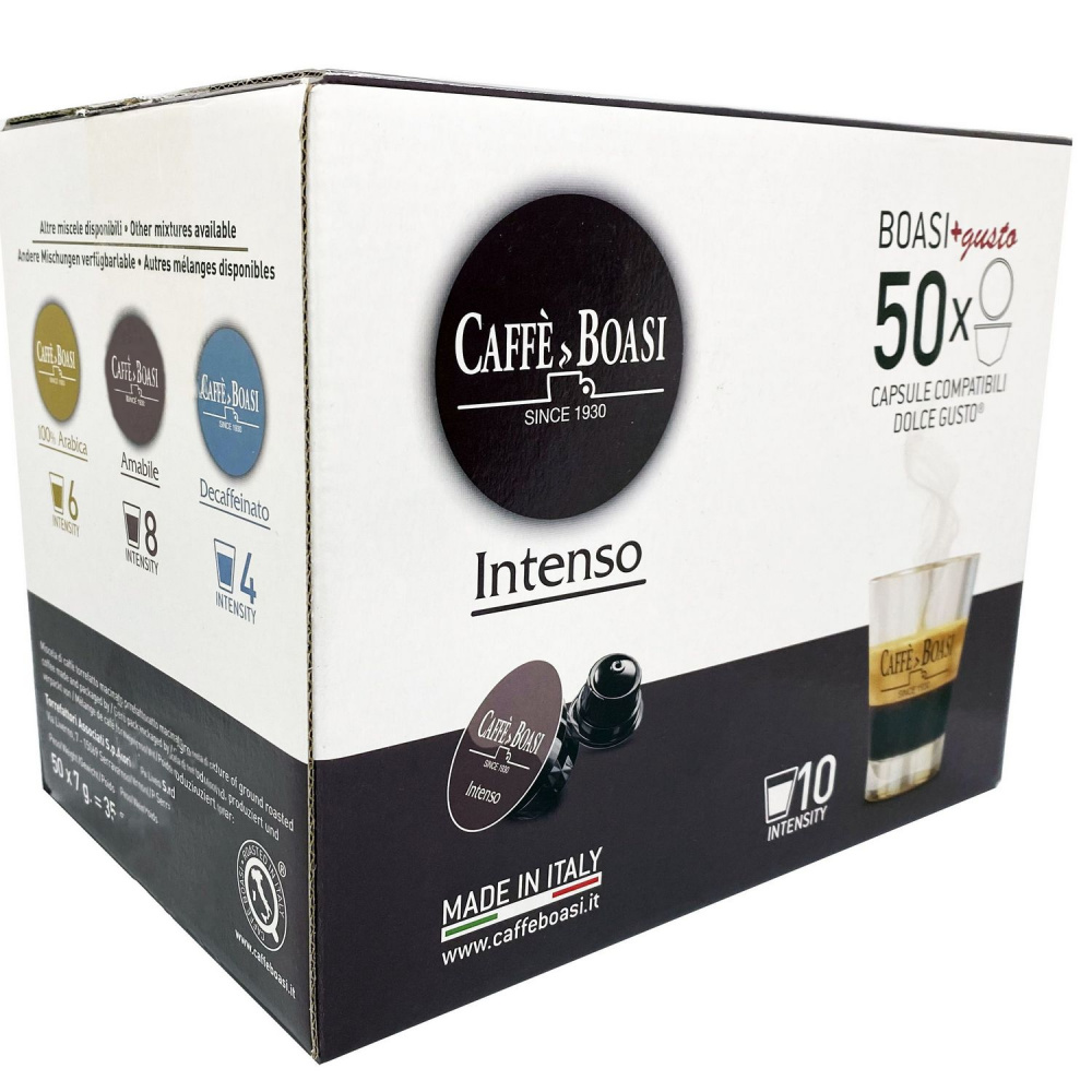 

Кофе в капсулах Caffe Boasi "Intenso", для кофемашины Dolce Gusto, 50 шт