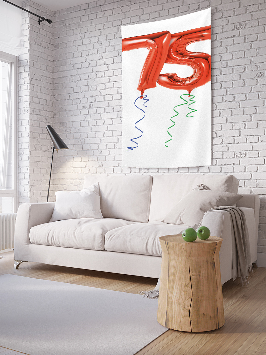 

Вертикальное фотопанно на стену JoyArty Шары на 75-летие 100x150 см, Шары на 75-летие