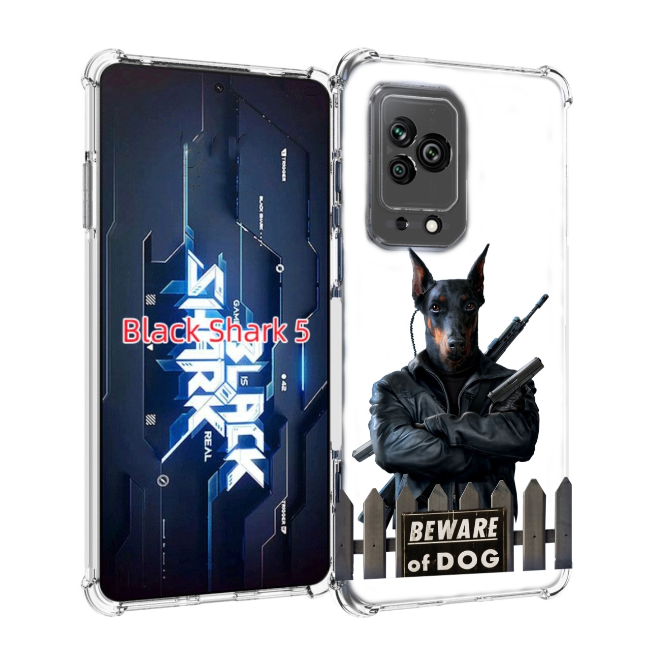 

Чехол MyPads доберман для Xiaomi Black Shark 5, Прозрачный, Tocco