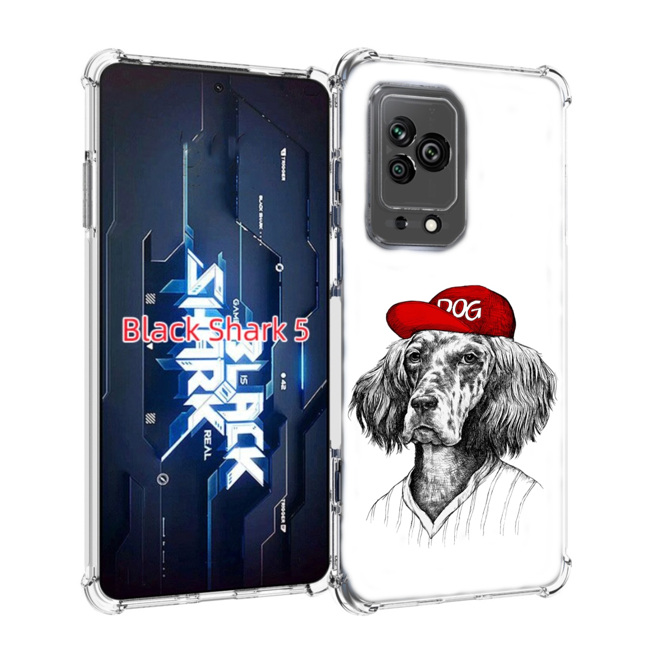 

Чехол MyPads дог для Xiaomi Black Shark 5, Прозрачный, Tocco