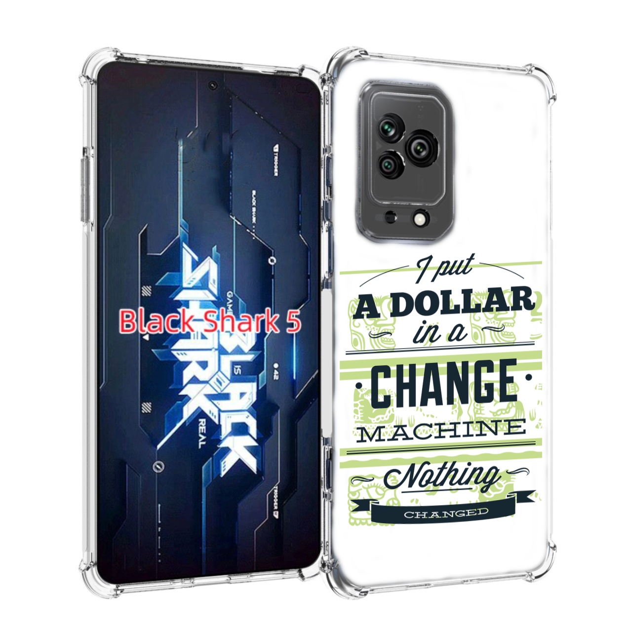 

Чехол MyPads доллар надпись для Xiaomi Black Shark 5, Прозрачный, Tocco