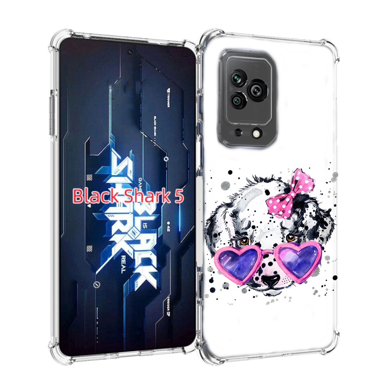 

Чехол MyPads долматинец в очках для Xiaomi Black Shark 5, Прозрачный, Tocco