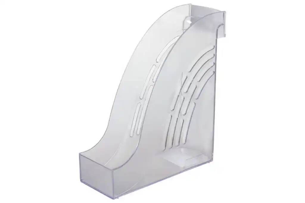 

Лоток вертикальный для бумаг BRAUBERG Office 255х95х290 мм прозрачный 3 шт