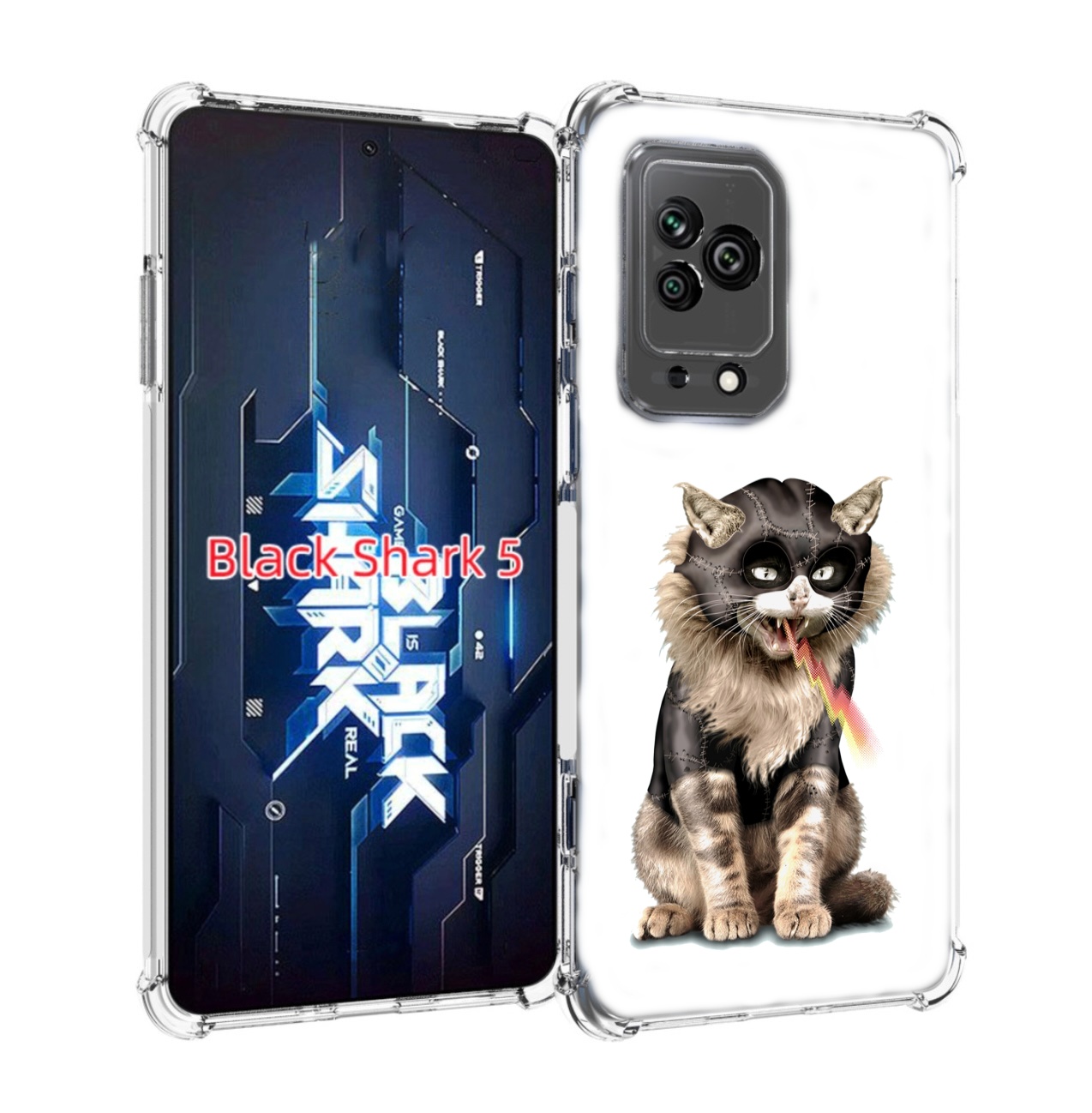 

Чехол MyPads дьяволский кот для Xiaomi Black Shark 5, Прозрачный, Tocco