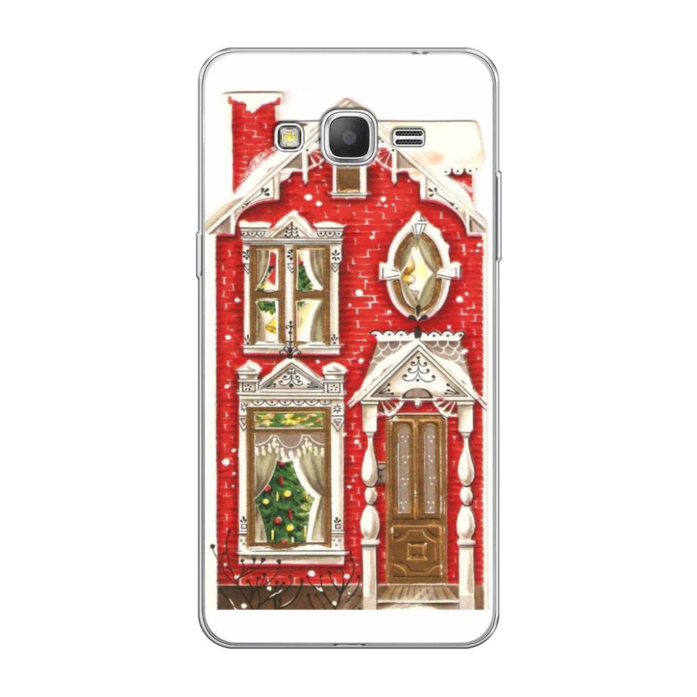 

Чехол на Samsung Galaxy Grand Prime/J2 Prime "Пряничный домик", Белый;красный;зеленый, 21950-5